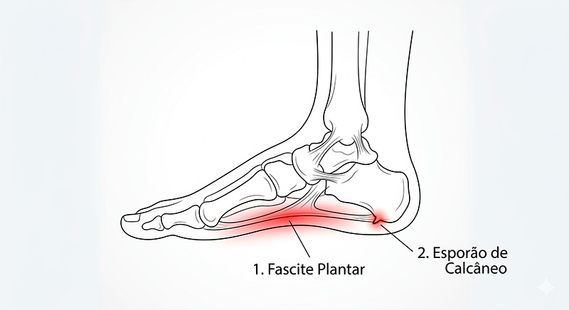 fascite plantar e o mesmo que esporao